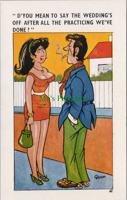 Comic Postcard - Risque / Saucy / Couple / Smoker /  Wedding SW13586