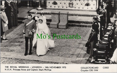 Royalty Postcard - Wedding of Princess Anne and Captain Mark Phillips SW13540
