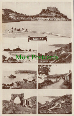 Jersey Postcard - Gorey Castle, La Corbiere Lighthouse  SW12060