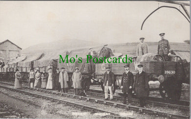 Railway Postcard - A Welsh Whisky Train at Frongoch, Bala c.1899 - SW12708