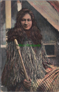 New Zealand Postcard - A Maori Maiden  SW11119