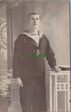 Military Postcard - Royal Navy H.M.S. Bristol Sailor    SW11126
