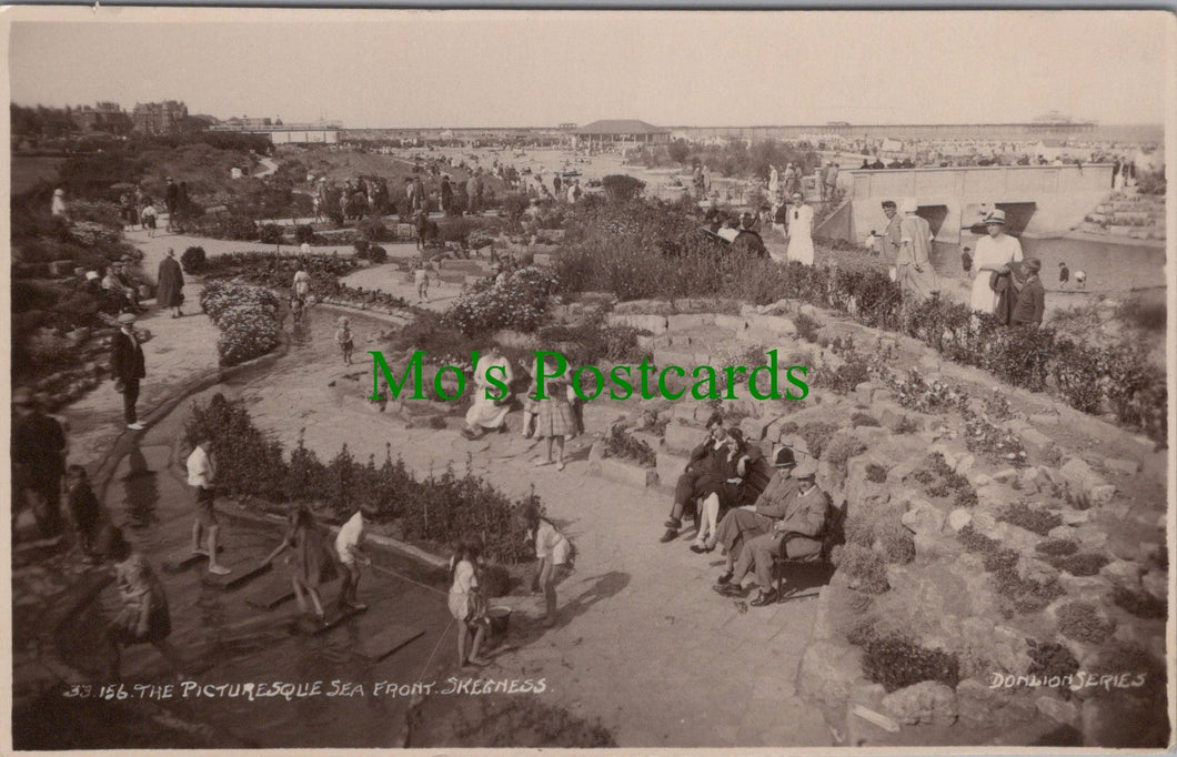 Lincolnshire Postcard - Skegness, The Picturesque Sea Front  SW11141