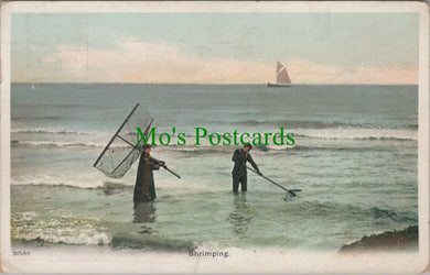 Sussex Postcard - Fishing / Shrimping SW11147