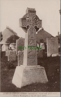 Kent Postcard - Tomb of Dante Gabriel Rossetti, Painter and Poet SW11151