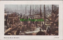 Load image into Gallery viewer, Lincolnshire Postcard - Herring Slip, Grimsby  SW11163
