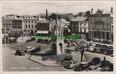 Wiltshire Postcard - Market Place, Devizes  SW11197