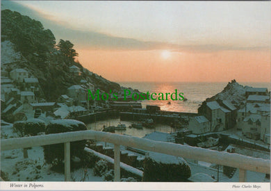 Cornwall Postcard - Winter in Polperro  SW12838