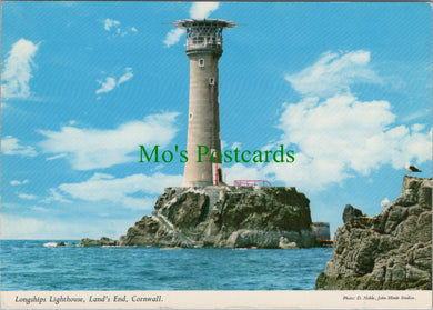 Cornwall Postcard - Longships Lighthouse, Land's End  SW12840