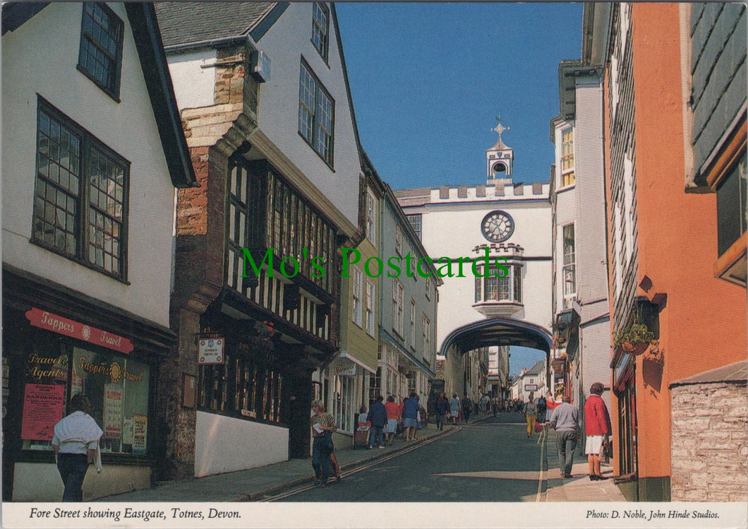 Devon Postcard - Totnes, Fore Street Showing Eastgate  SW12863