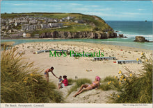 Load image into Gallery viewer, Cornwall Postcard - The Beach, Perranporth  SW12872
