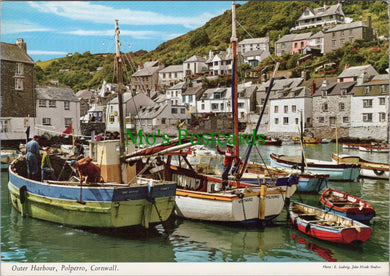 Cornwall Postcard - Outer Harbour, Polperro   SW12873