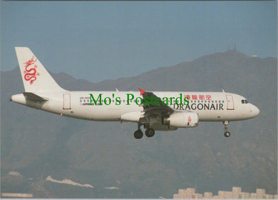 Aviation Postcard - Dragonair A320-231 Aeroplane at Hong Kong SW12901
