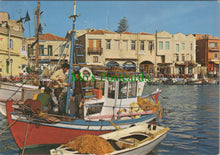 Load image into Gallery viewer, Greece Postcard - Rethymnon Fishing Boat, Crete   SW11333
