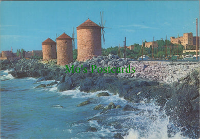 Greece Postcard - Rhodes, The Mills   SW11360