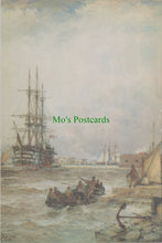Load image into Gallery viewer, Naval Postcard - H.M.S.Victory Moored off Gosport   SW11378
