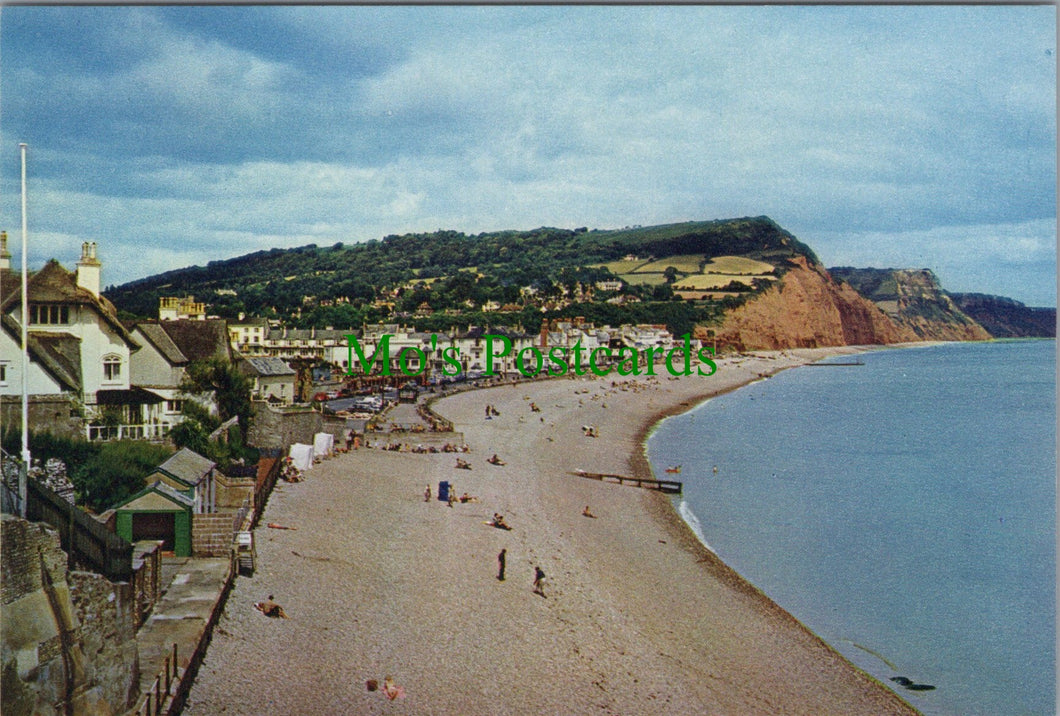 Devon Postcard - The Beach, Sidmouth   SW11422