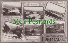 Load image into Gallery viewer, Wales Postcard - Greetings From Portmadoc / Porthmadog  SW12309
