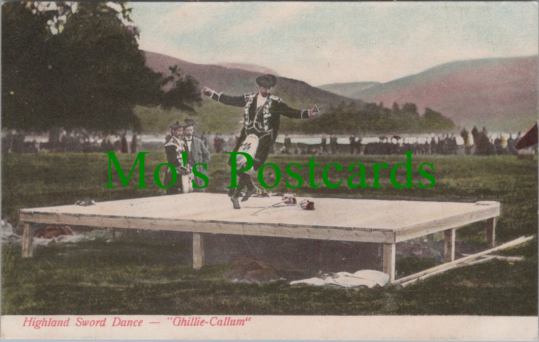 Scotland Postcard - Highland Sword Dance - 