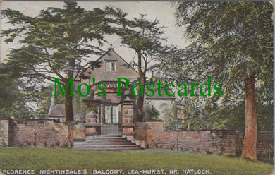 Derbyshire Postcard - Florence Nightingale's Balcony, Lea-Hurst SW12383