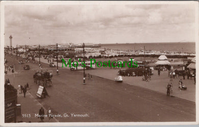 Norfolk Postcard - Great Yarmouth, Marine Parade  DC2542