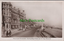 Load image into Gallery viewer, Dorset Postcard - Weymouth Promenade, Showing Royal Hotel DC2514
