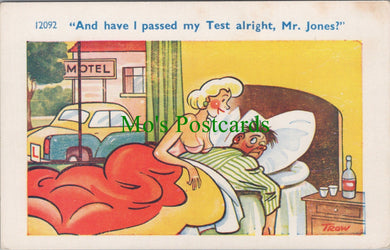 Comic Postcard - Risque / Woman / Driving Test / Driving Instructor  DC2520