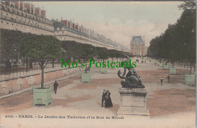 France Postcard - Paris, Le Jardin Des Tuileries Et La Rue De Rivoli  DC2480