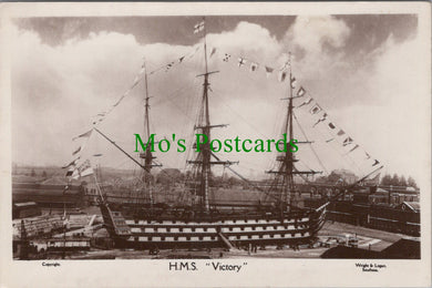 Military Postcard - H.M.S.Victory, Portsmouth Harbour   DC2486