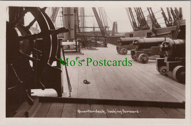 Military Postcard - H.M.S.Victory Quarterdeck, Portsmouth Harbour   DC2487