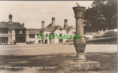 Hampshire Postcard - Selborne, Gilbert White's Sundial, The Wakes DC2499