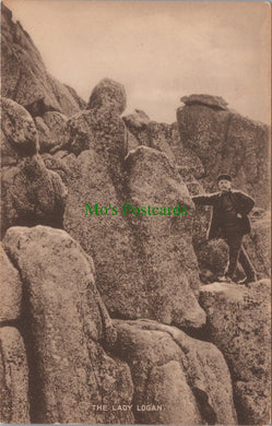 Cornwall Postcard - The Lady Logan Rock, Treen  DC1452