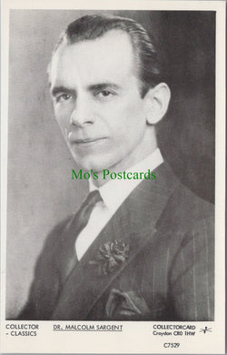 Music Postcard - Dr Malcolm Sargent, English Conductor SW11708