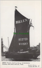 Load image into Gallery viewer, Transport Postcard - Thames Sailing Barge Hydrogen, Bell&#39;s Scotch Whiskey SW11728

