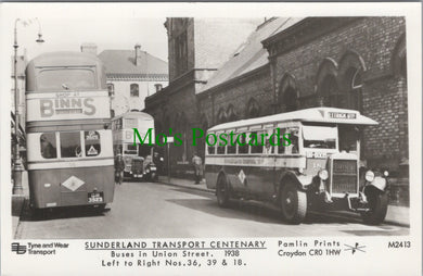 Co Durham Postcard - Sunderland Transport Centenary  SW11730