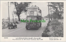 Load image into Gallery viewer, London Postcard - L.T.Trolleybus at Mitcham Common in 1959 - SW11684
