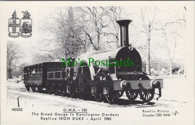 Railway Postcard - The Broad Gauge in Kensington Gardens SW11691