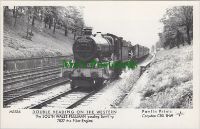 Railway Postcard - The South Wales Pullman Passing Sonning SW11692