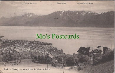 Switzerland Postcard - Vevey, Vue Prise Du Mont Pelerin  SW11645