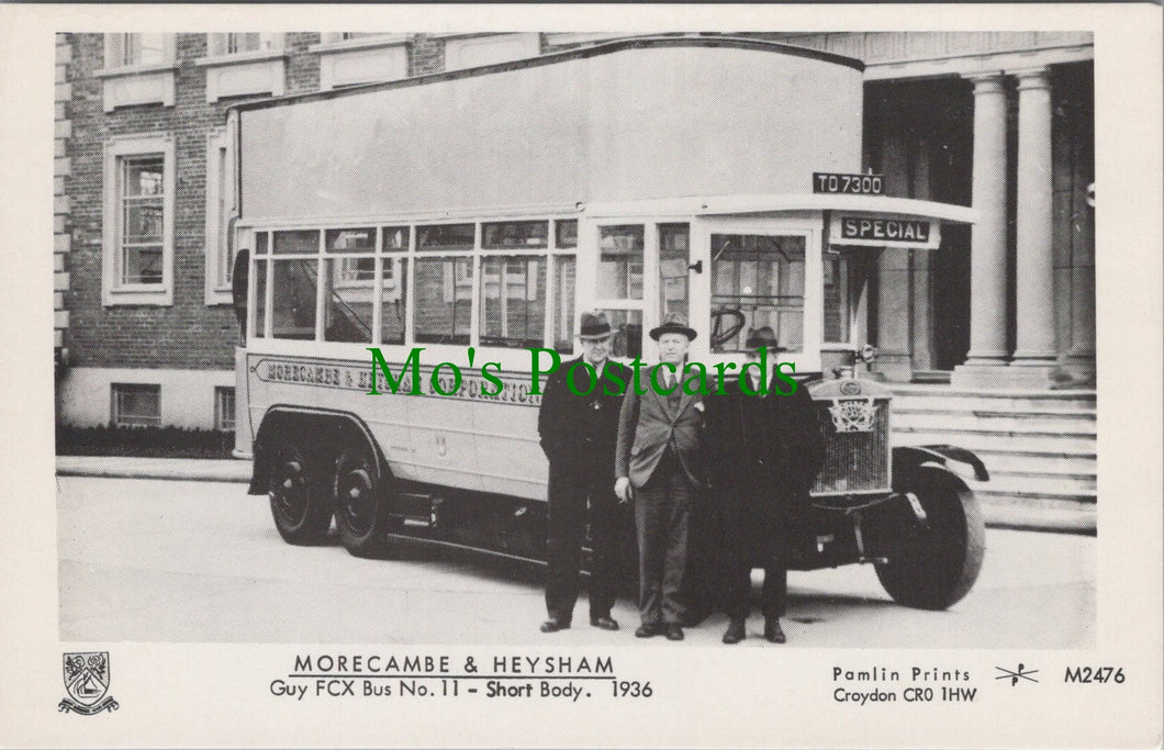 Lancashire Postcard - Morecambe and Heysham Guy FCX Bus No 11 - SW11595