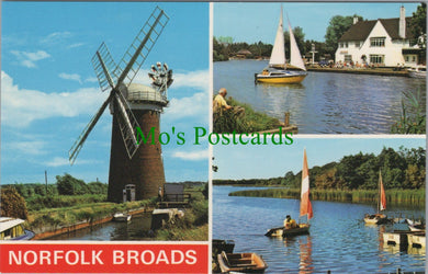 Norfolk Postcard - Norfolk Broads, Horsey Mill, Filby Broad, Horning Ferry SW11622
