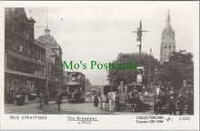 Load image into Gallery viewer, London Postcard - Old Stratford, The Broadway c1912 - SW14551
