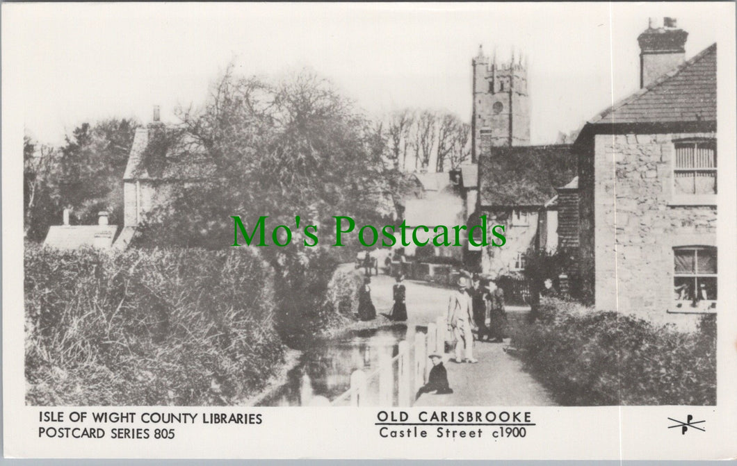 Isle of Wight Postcard - Old Carisbrooke, Castle Street c1900 - SW14835