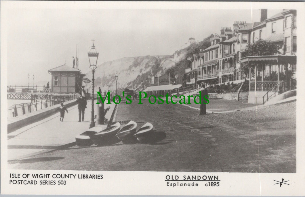 Isle of Wight Postcard - Old Sandown Esplanade c1895 - SW14837