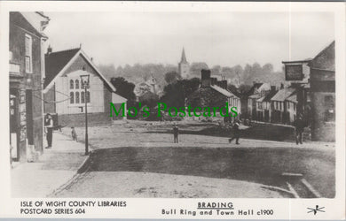 Isle of Wight Postcard - Brading Bull Ring and Town Hall c1900 - SW14839