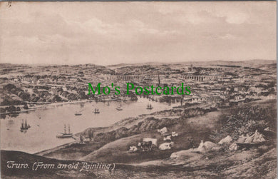 Cornwall Postcard - Truro From an Old Painting   SW13578