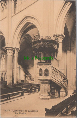 Switzerland Postcard - La Chaire, Cathedrale De Lausanne  SW11765