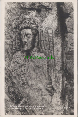 Gloucestershire Postcard - Saxon Carving of an Angel, Deerhurst Priory Church SW11799