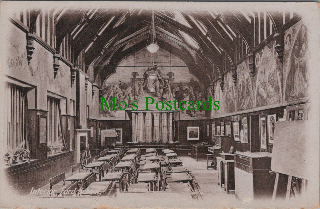 Northumberland Postcard - Interior of Ford School   SW11805