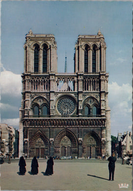France Postcard - Paris, Notre-Dame, La Facade   SW12820